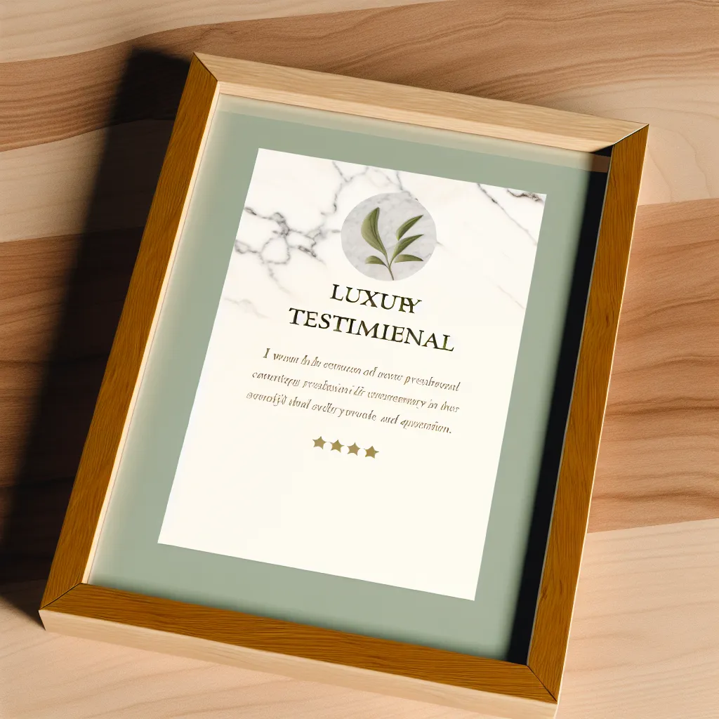 Client testimonial showcase